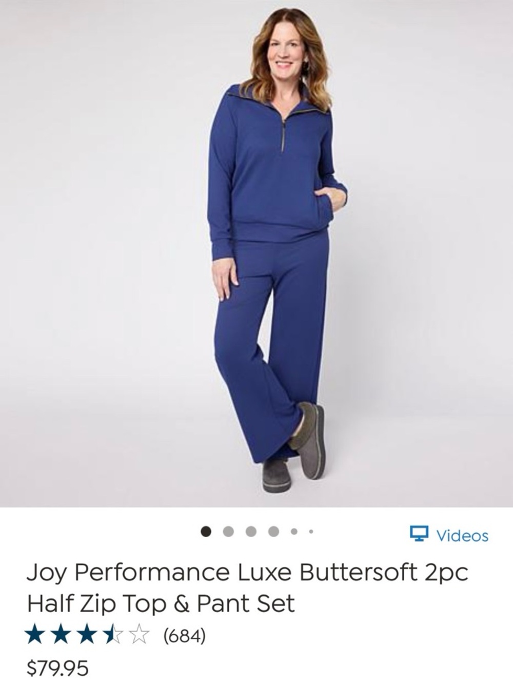 Joy Performance Luxe Butterssoft Wide-Leg Pant Set - Blue